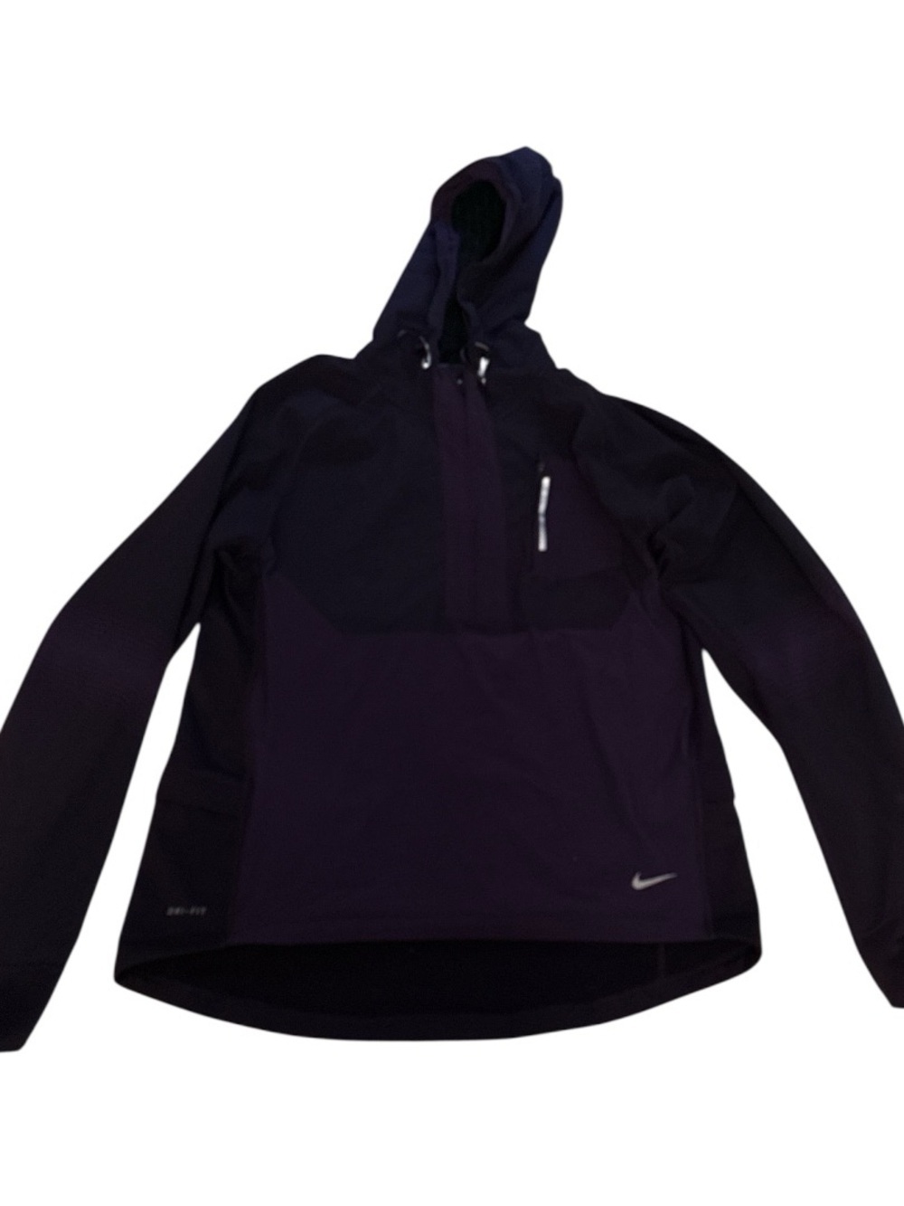 Nike Dri-Fit 3/4 Purple Jacket Running Reflective